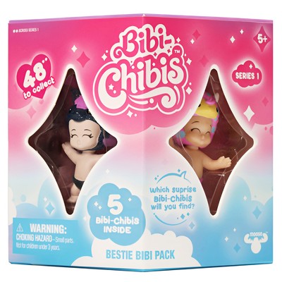 BIBI-CHIBIS Bestie Bibi 5 in Pack Collectble Figure Toy Kids