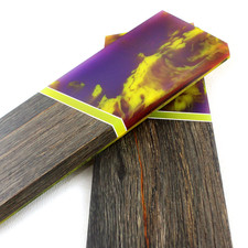 Stabilized Hybrid Segmented Knife Making Scales 5 1/2 x 1 7/8 x 5/16 in