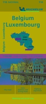 Belgium & Luxembourg - Michelin National Map 716 by Michelin (Sheet map, folded)