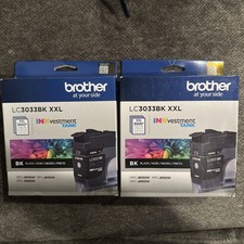 2 New Brother LC3033BK XXL Black Ink Cartridge Super-High-Yield 3000