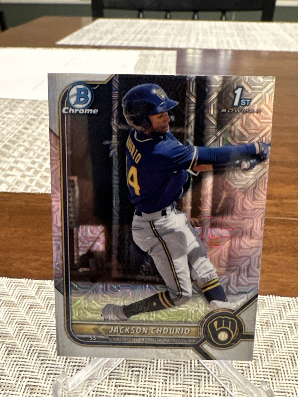 2022 Bowman Jackson Chourio Chrome Mega Box Mojo Refractor 1st #BCP-79