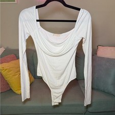 White Long Sleeve Bodysuit