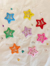 100PCS Star Hair Clips Colorful Hair Pins Random Colors Girls Kids Hair Accessor