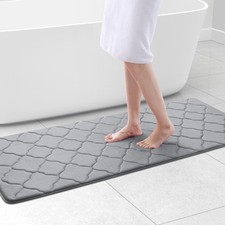 OLANLY 59x24 Memory Foam Bath Mat Rug, Ultra Soft Absorbent Bathroom Non-Slip