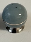 MCM Flintridge  China "Contessa" Platinum Dark Teal Salt And Pepper Shaker Set — photo 6