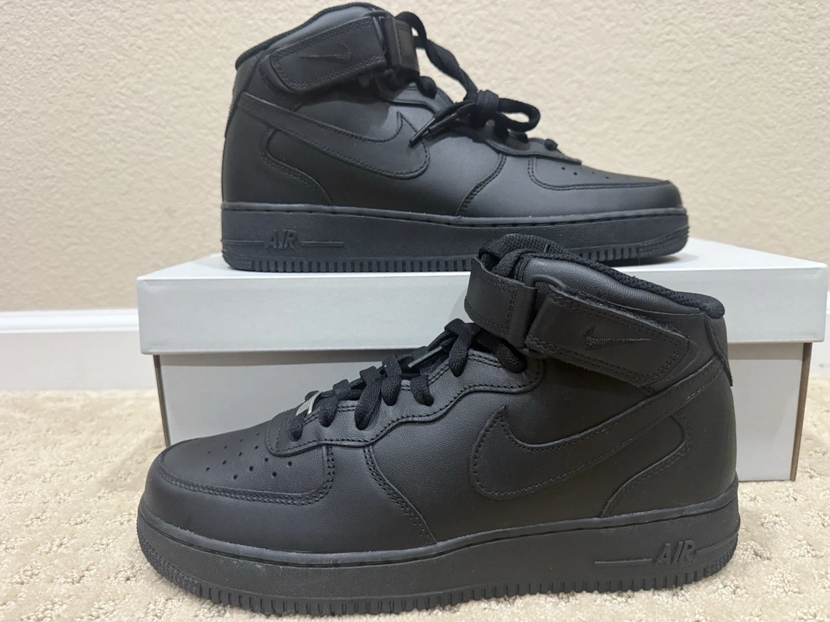 Las mejores ofertas en Nike Air Force 1 Mid '07 Triple Black | eBay