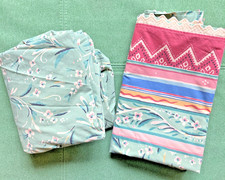 COLLIER CAMPBELL GYPSY DANCE FLORAL RED/YELLOW/BLUE/ TWIN FLAT & FITTED SHEET