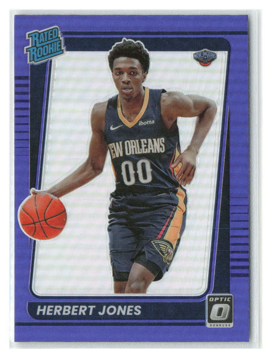 Herbert Jones 2021-22 Donruss Optic Purple RC Rookie #157-PELICANS