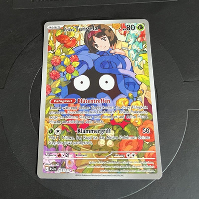 Pokémon TCG Erika's Tangela 218/?? Gym Heroes Deutsch Holo Full Art Rare 80 KP
