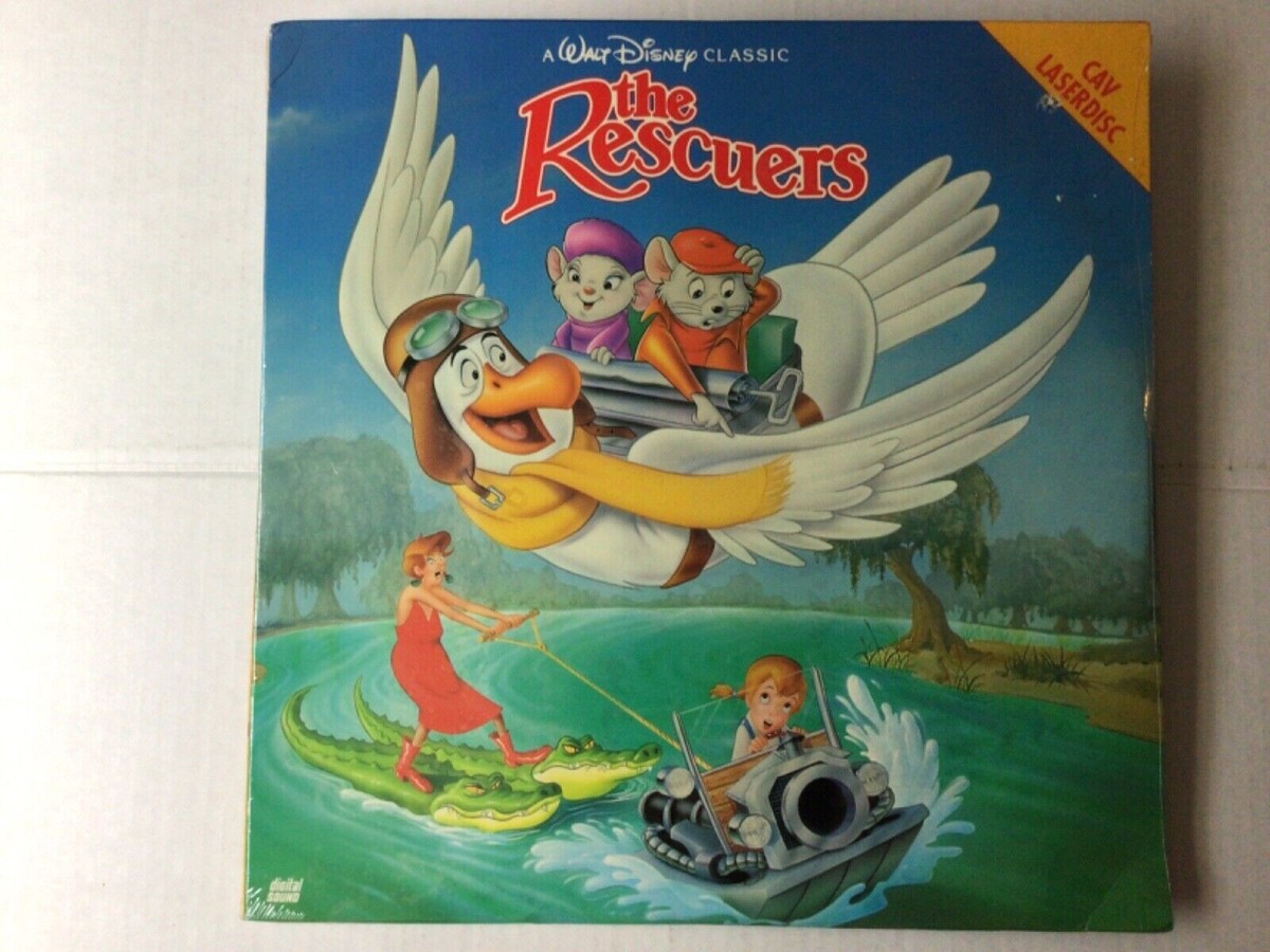 THE RESCUERS WALT DISNEY LASERDISC, 2 DISC SET, NEW UNSEALED 1977