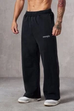 YOUNGLA (SOLD OUT) - 2111 - CLASSIC BAGGY SWEATS - BLACK WASH - SMALL