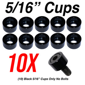 Hex Bolts Allen Bolts 1/4" or 5/16" or 3/8"Cup Washers  10Pc Engine Dress Up