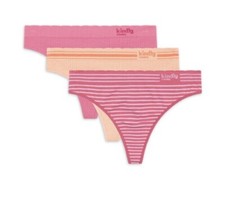 KINDLY YOURS Womens Seamless Thong or Boyshorts Size 8/10 Underwear, 3-Pack