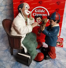 Gilde Clowns "Bärendoktor" 35003 + "Kranker Teddy" 35004, 2-tlg., TOP! mit OVP's