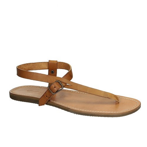 Handmade ankle strap thong sandals for 