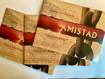LOT of 3 ⁄ Amistad: Give Us Free RARE press book Film Steven