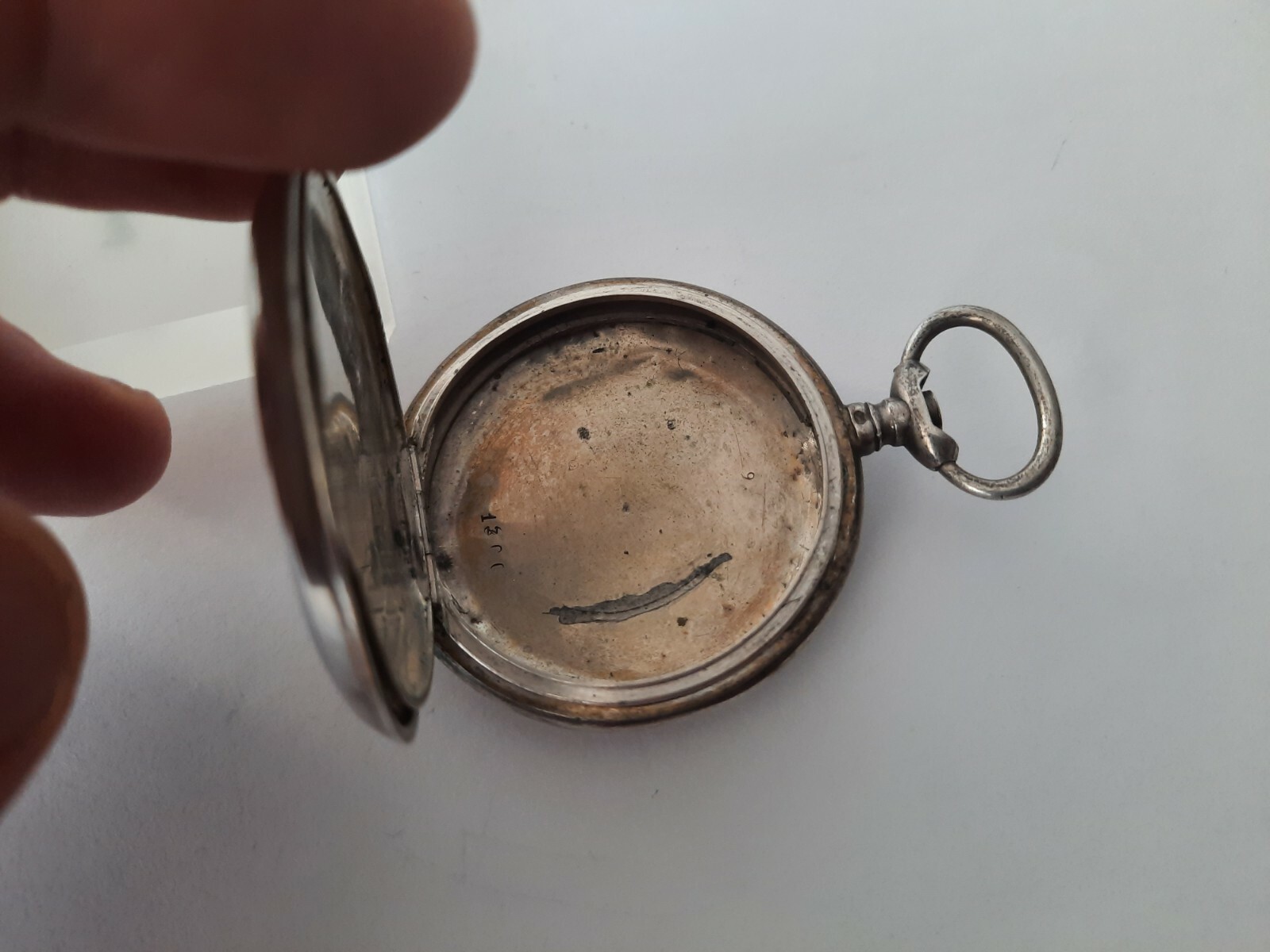 French Hull Hunter Solid Silver Pocket Watch Case… - image 6