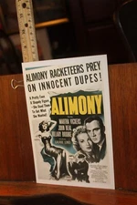 Oversize Pulp Postcard Alimony