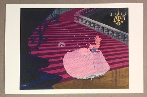 Lote de 7 Postales Cenicienta Disney Película Animada Arte Obra Película Marco Repro - Imagen 2 de 15