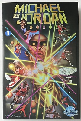 FOIL   #3/25   MICHAEL JORDAN Comic Book Fame   ALE GARZA TRADE   LTD 25   NM+