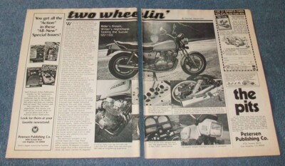 1980 Suzuki GS1100 Vintage Info Article ''Rider's Dream, Writer's Nightmare:...''