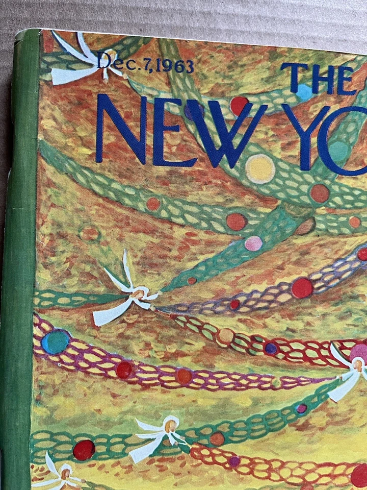 New Yorker Karasaz Magazine December 7 1963 Christmas Tree Decorating IIonka - Image 3 of 4