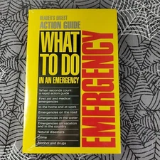 READER'S DIGEST ACTION GUIDE ~ WHAT TO DO IN AN EMERGENCY New Sealed Paperback 
