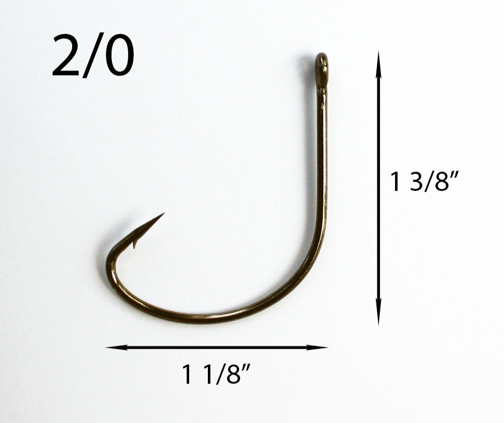 2/0 fish hook Z-Man ChinlockZ SWS 8/0 1/4oz V1 point combines a more efficient point design with a new sharpening process to enhance the quality Gamakatsu 2/0 Octopus Circle Hooks