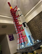 1/144 NASA Saturn V Rocket Launch Tower Frame Set Model Painted Light-up