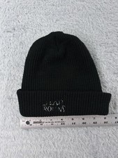 Rochester New York Beanie Toque Womens One Size Black 100% Acrylic Made In USA
