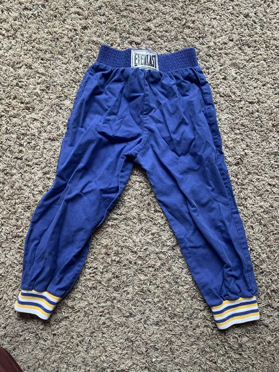 Vintage Everlast Windbreaker Workout Pants Kids Blue Boxing Rare