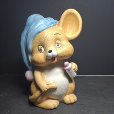 Vintage JOSEF ORIGINALS Sleepy Eyes Ceramic Baby Mouse Electric Night Light