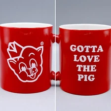 Piggly Wiggly Grocery Store Gotta Love The Pig Red & White 12-Ounce Mug MINT