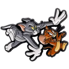 Embossed Enamel Lapel Pin Badge - Tom & Jerry Chase Hanna-Barbera NEW