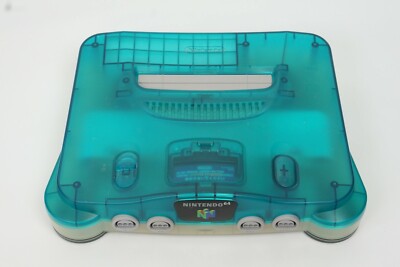 Nintendo 64 Clear Blue Console System Boxed Tested JAPAN -NTSC J