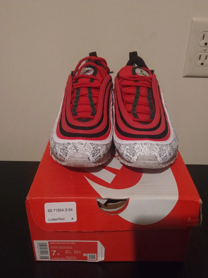 Nike Jayson Tatum X Air Max 97 GS 'Saint Louis Roots' niños talla 7Y CJ9891-600 Foto 2 de 4