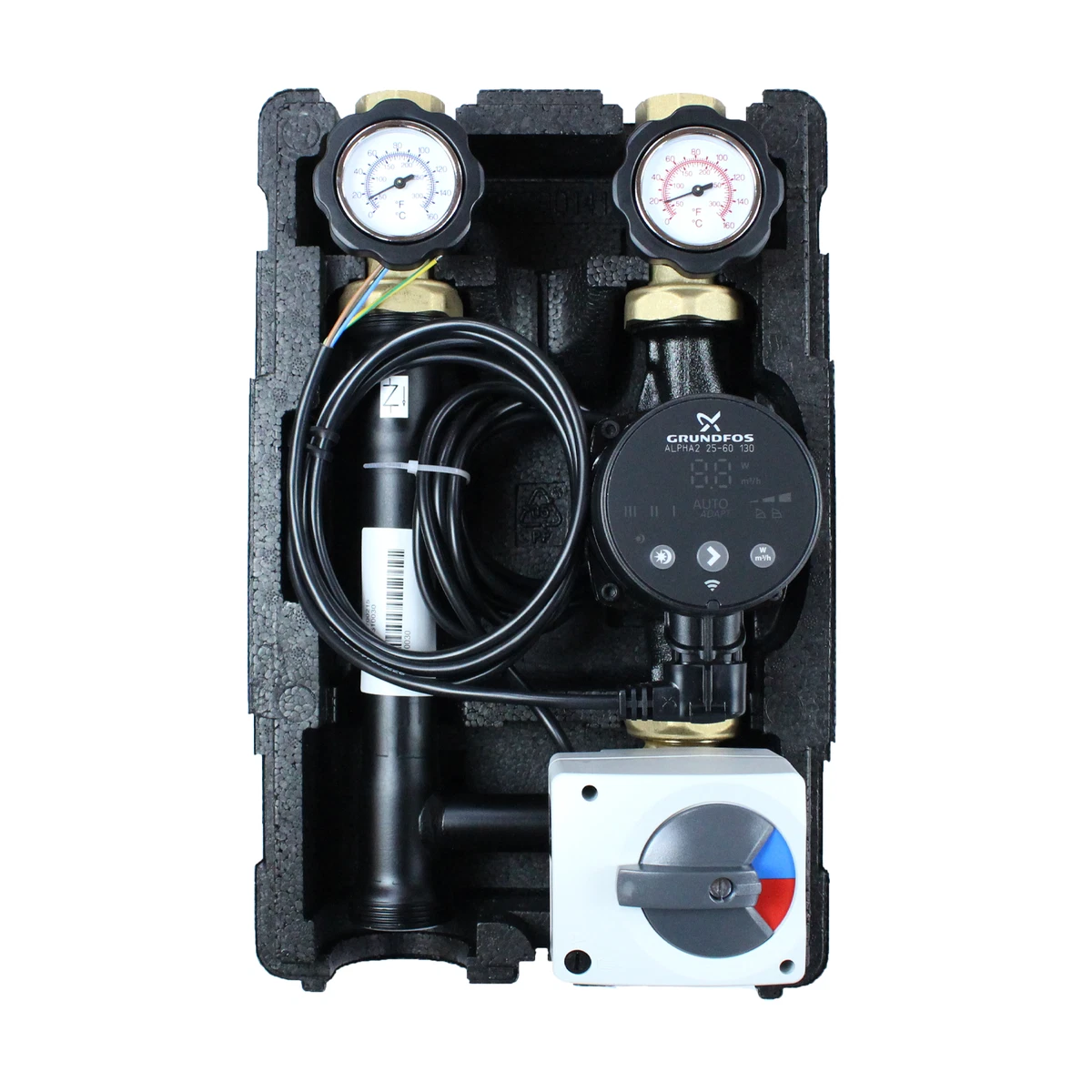 Pump Assembly With 3 Way Mixer And Grundfos Alpha 2 Heating Circuit Set  Station | eBay