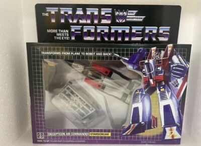 Starscream Walmart G1 Transformers Vintage G1 Starscream Reissue