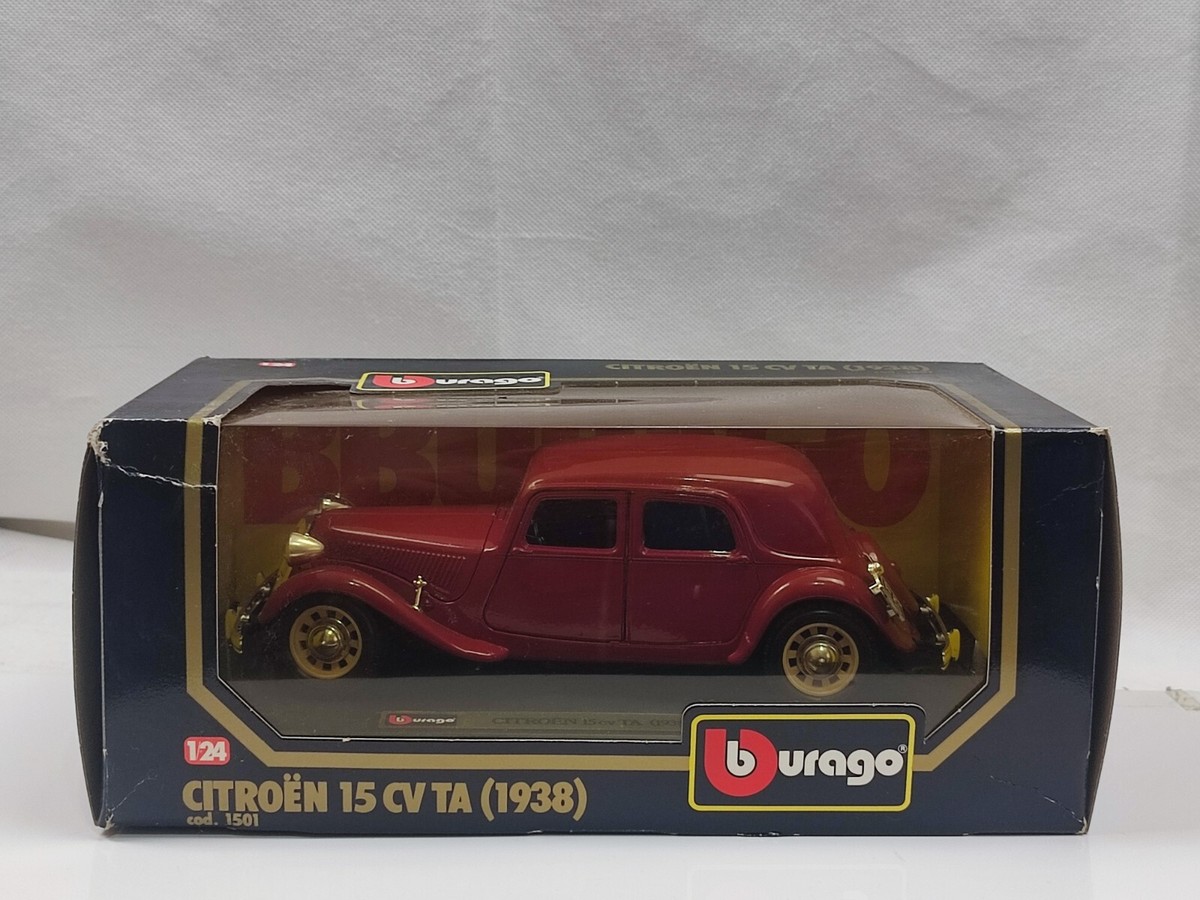 【稀少】ブラーゴ製　シトロエン　15CV　TA　1938　ミニカー Burago 1/24 1938 Citroen 15cv TA red classic vintage diecast model