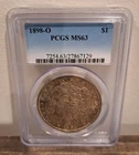 1898-O Morgan Silver Dollar $1 - PCGS MS63 - $125 Appraised Value - Fast Ship!