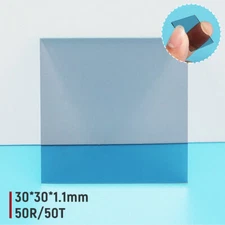 Optical Beam Splitter Plate 50R/50T 45 Degree Optical Laser Lens 30*30*1.1mm