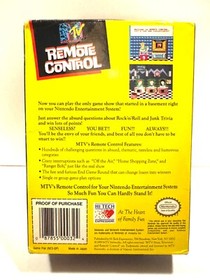 MTV Remote Control NES Original Game (Nintendo Entertainment System, 1990)