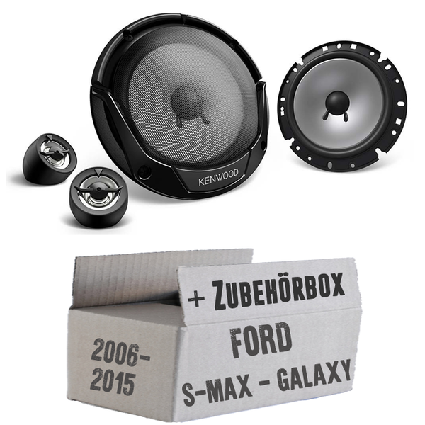 Ford S-Max/Galaxy Kenwood 16Cm 2-Wege Boxen Lautsprecher Auto KFZ PKW Einbauset-image