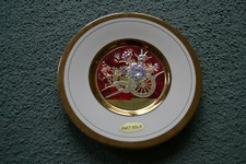 Chokin 24kt Gold Plate Made in Japan Diameter 15.4cm