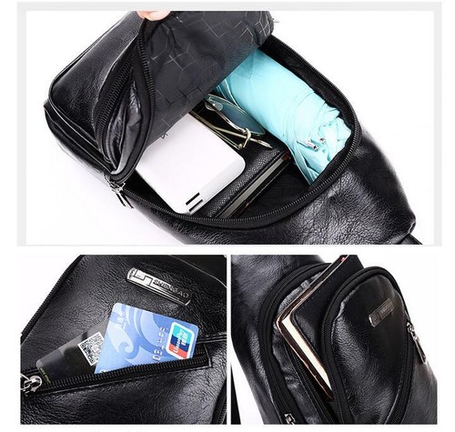 Men's Chest Bag Leisure Bag Sports Small Backpack Single Shoulder Messenger Bag - Bild 20 von 42