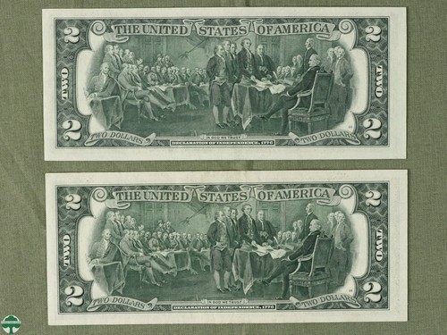 Set of 12 - Series of 1976 $2 Federal Reserve Note - A to L Crisp Uncirculated - Picture 10 of 14