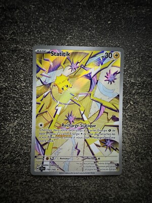 STATIK FULL ART - POKEMON 150/142 EV7 SCR STERNKRONE NEU DE