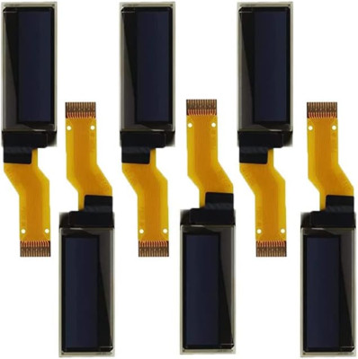 6PCS OLED LCD Display Module, 0.91'' 4 Wire SPI Serial OLED Screen Driver,128X32