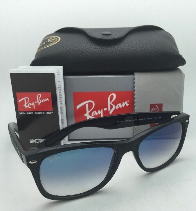 レイバンRB 2132-F NEW WAYFARER 6242/3F 58-18 Rare Ray-Ban NEW WAYFARER Sunglasses RB 2132 6242/3F Black