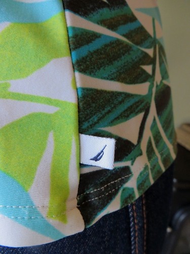 Womens Nautica 2 Piece Tankini Swim Suit Brown Green Blue Hawaii Floral SZ 6 - Picture 7 of 11